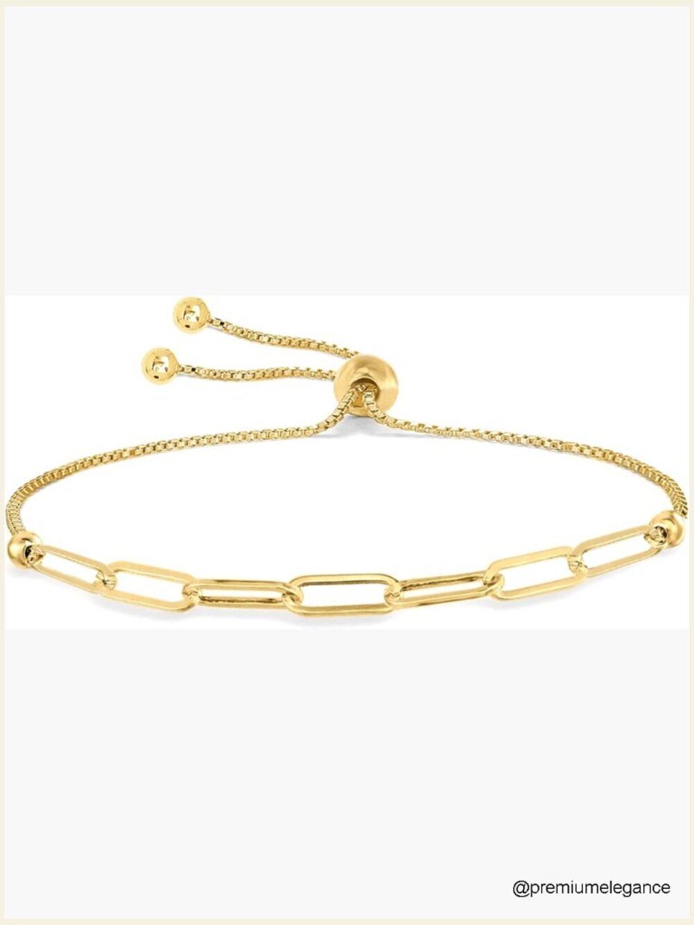 925 Sterling Silver Adjustable Paperclip Link Chain Bracelet Women